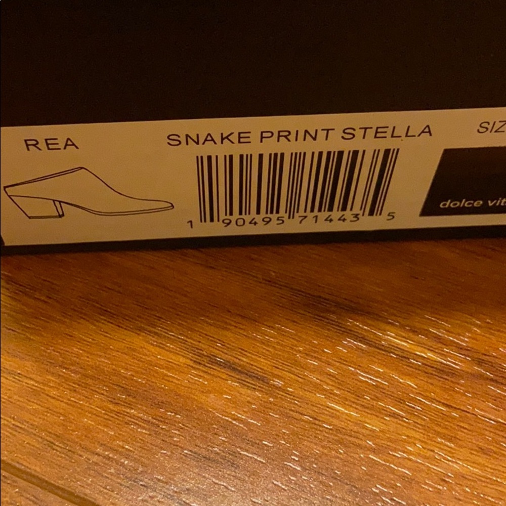 NWT Dolce Vita Snake Print Mule - Picture 4 of 7
